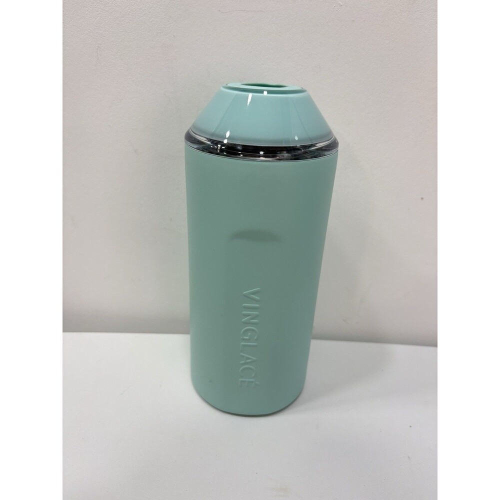 Vinglace Insulated Wine Bottle Chiller Ice Bucket Sea Glass Stainless Steel New